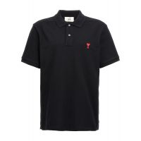 Ami Ami de Coeur Logo Embroidered Polo Shirt
