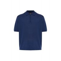 Emporio Armani Zip Detailed Short-Sleeved Polo Shirt