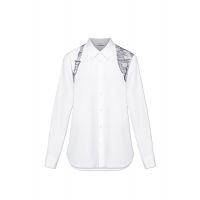 Alexander McQueen Floral Lace Harness Shirt