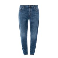 Brunello Cucinelli Mid-Rise Tapered Leg Jeans
