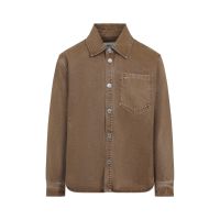 AMI Long-Sleeved Curved Hem Shirt
