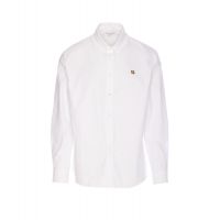 Maison Kitsune Fox-Head Patch Long-Sleeved Shirt