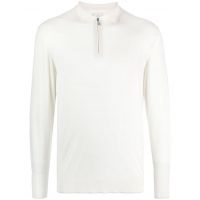 Eleventy Half-Zipped Long Sleeved Polo Shirt
