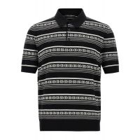 Dolce & Gabbana Logo Intarsia Knitted Polo Shirt