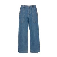 Maison Kitsune Fox Embroidered Wide-Leg Jeans