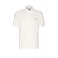 Brunello Cucinelli Logo Detailed Short Sleeved Polo Shirt