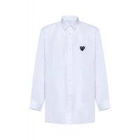 Comme des Garcons Play Heart Embroidered Buttoned Shirt