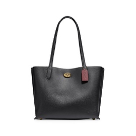 COACH Willow Leather Tote 0400014323589_BLACK