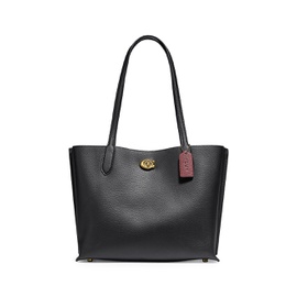 COACH Willow Leather Tote 0400014323589_BLACK
