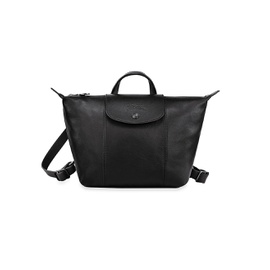 Longchamp Le Pliage Cuir Backpack 0400015038729_BLACK