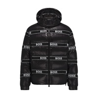 BOSS Dobel Logo Quilted Puffer Jacket 0400015438838_BLACK