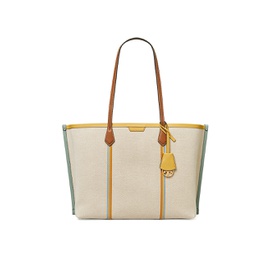 Tory Burch Perry Canvas Triple-Compartment Tote 0400016036560_NATURAL