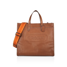 COACH Leather Field Tote 40 0400017045495_DARKSADDLE