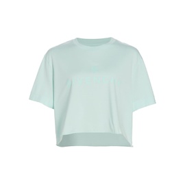 지방시 Givenchy Cotton Cropped Masculine T-Shirt 0400017100004_AQUAMARINE