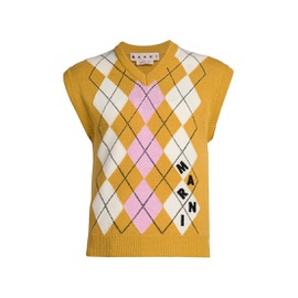마르니 Marni Argyle V-Neck Sweater Vest 0400017300936_JUPITER