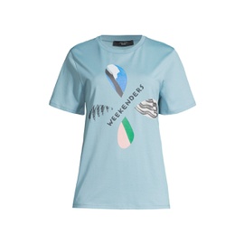 Weekend 맥스마라 Max Mara Polka Logo T-Shirt 0400018183221_LIGHTBLUE