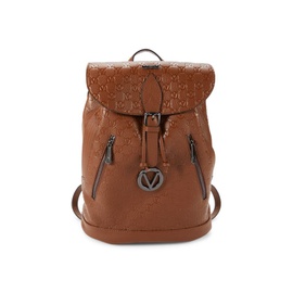 발렌티노 Valentino by Mario Valentino Ryan Monogram Leather Backpack 0400017155896_BROWN