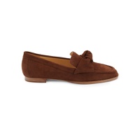 Alexandre Birman Maxi Knotted Suede Loafers 0400017238992_BROWN