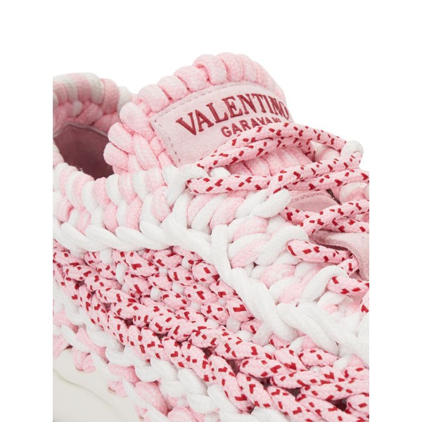  발렌티노 Valentino Garavani Crochet Sneakers 0400017989956_WHITE_MULTICOLOR