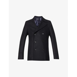 BOSS Double-breasted wool-blend coat R03784649