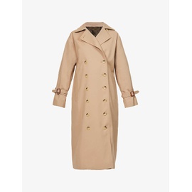 TOTEME Signature double-breasted cotton-blend trench coat R03946269