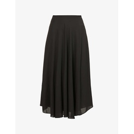 띠어리 THEORY Asymmetric-hem high-waisted recycled-polyester maxi skirt R03965782