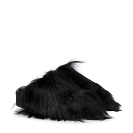 발망 Balmain Ugo goat hair platform slippers P00620409