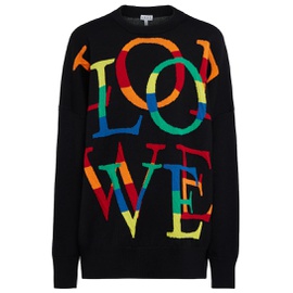 로에베 Loewe Love wool and cotton sweater P00628795