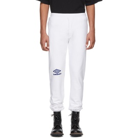 베트멍 VETEMENTS White Umbro 에디트 Edition Logo Lounge Pants 181669M190003