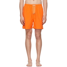솔리드 앤 스트라입 Solid & Striped Orange Classic Swim Shorts 182877M208014