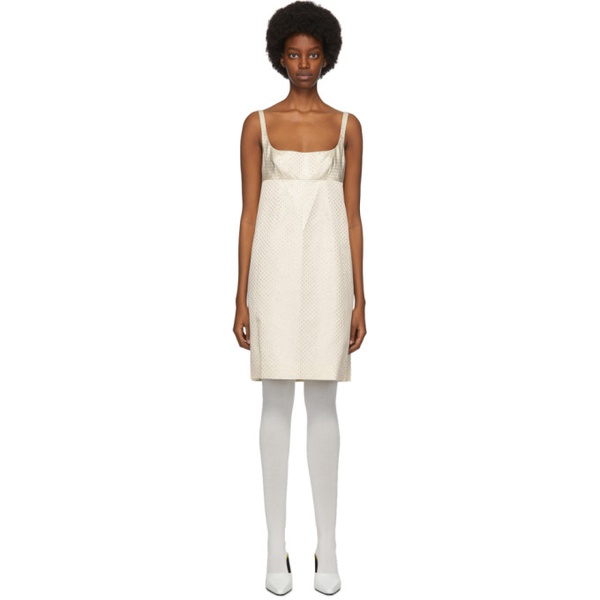 마크제이콥스 마크 제이콥스 Marc Jacobs 오프화이트 Off-White Polka Dot Glitter Mid-Length Dress 202190F054152