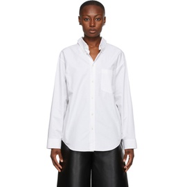 발렌시아가 Balenciaga White Double Front Shirt 202342F109086