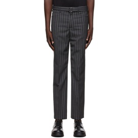 닐바렛 Neil Barrett Grey Wool Striped Trousers 202368M191061