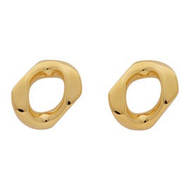 버버리 Burberry Gold Small Chain Link Earrings 202376F022409