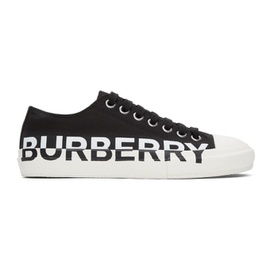 버버리 Burberry Black & White Larkhall M Logo Sneakers 202376M237021