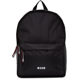 MSGM Black Logo Backpack 202443F042145