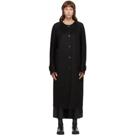 로에베 Loewe Black Wool & Cashmere Raglan Coat 202677F059108