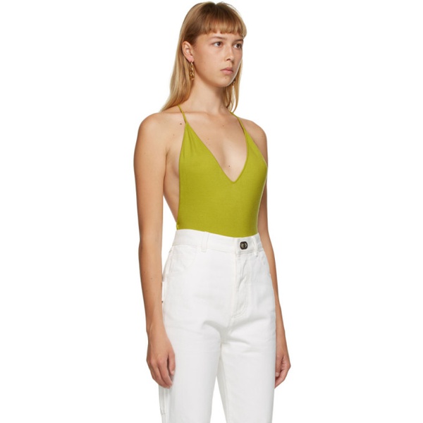 보테가베네타 보테가 베네타 Bottega Veneta Green Cashmere Bodysuit 202798F284498