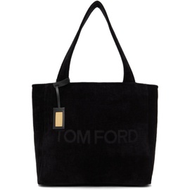 톰포드 TOM FORD Black Logo Beach Tote 211076F049008