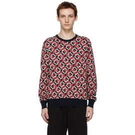 몽클레어 Moncler Black & Red Knit Logo Sweater 211111M201005