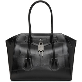 지방시 Givenchy Black Croc Medium Antigona With Lock Bag 211278F046271