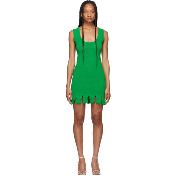 보테가베네타 보테가 베네타 Bottega Veneta Green Rib Knit Dress 211798F052001