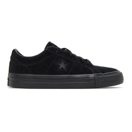 컨버스 Converse Black Suede One Star Pro Sneakers 211799F128021