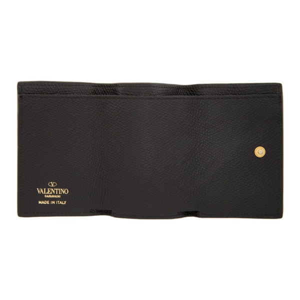 Black 발렌티노 Valentino Garavani Mini Trifold Wallet 211807F040006
