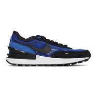 Nike Blue & Black Waffle One Sneakers 212011F128133