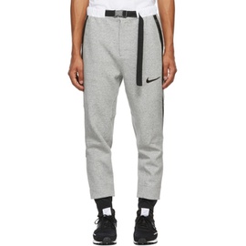 Nike Grey 사카이 Sacai 에디트 Edition Jersey Lounge Pants 212011M190071