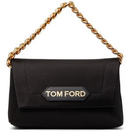 톰포드 TOM FORD Black Satin Mini Chain Bag 212076F048002