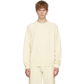 톰포드 TOM FORD Yellow Fleece Garment-Dyed Sweatshirt 212076M204006