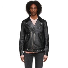 아크네 스튜디오 Acne Studios Black Biker Leather Jacket 212129M181004