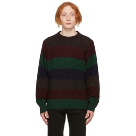 YMC Multicolor Stripe Suedehead Sweater 212161M201009